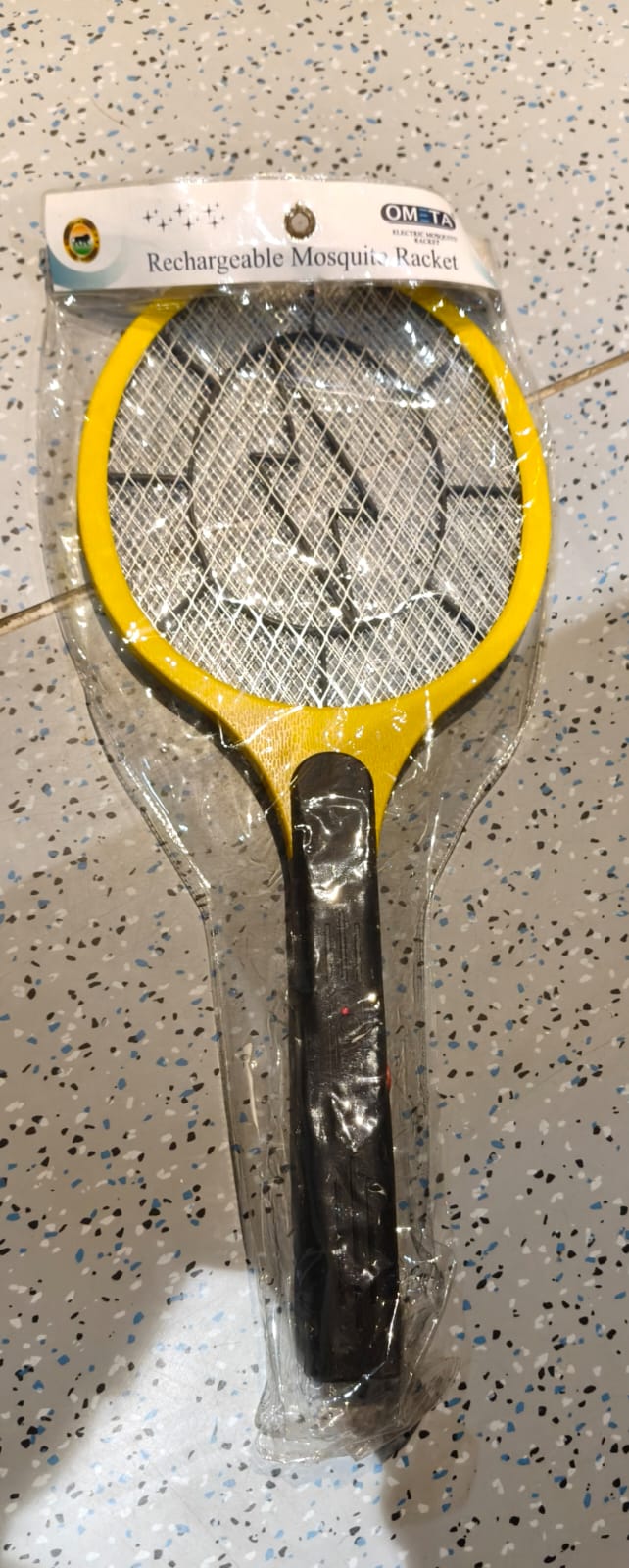 Yellow Rechargeable Electric Mosquito Killer Racket with Cable Yellow Rechargeable Electric Mosquito Killer Racket with Cable